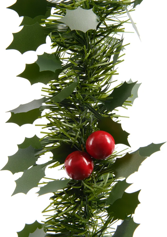 Decoris kerstslinger groen / rood 270 cm