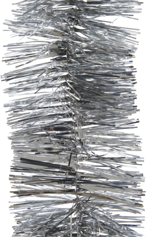 Decoris kerstslinger zilver 270 cm