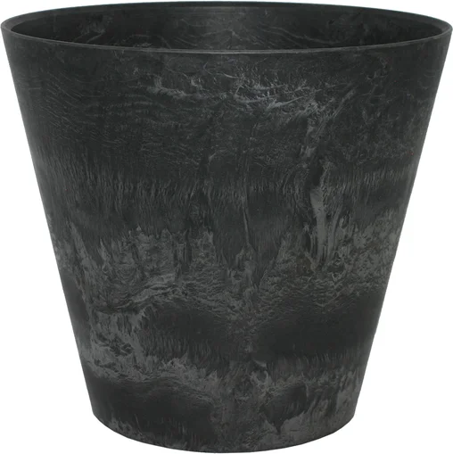 Artstone bloempot Claire D22 H20 cm zwart