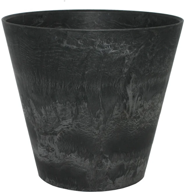 Artstone bloempot Claire D32 H29 cm zwart
