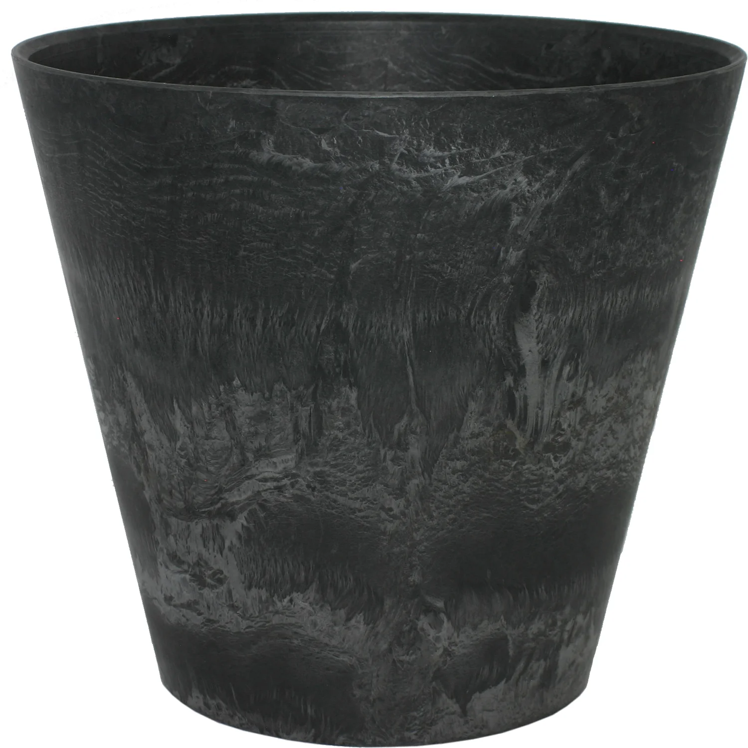 Artstone bloempot Claire D 43 H 39 cm zwart
