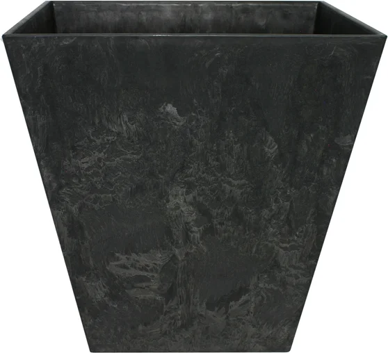 Artstone plantenbak Ella 20 x 20 cm zwart