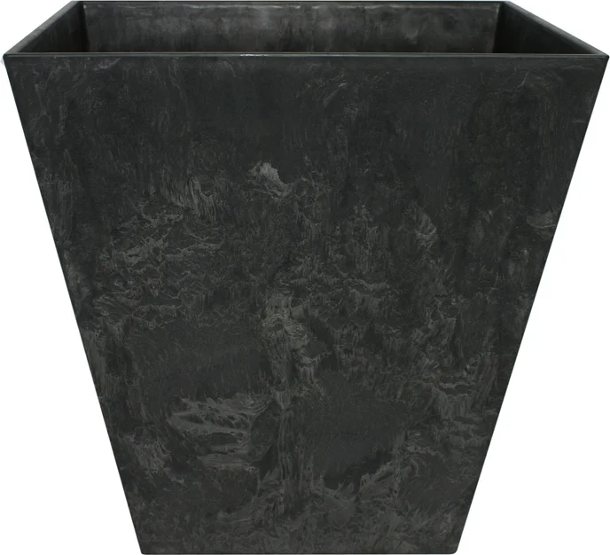 Artstone plantenbak Ella 35 x 35 cm zwart