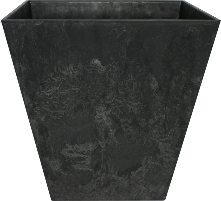 Artstone plantenbak Ella 40 x 40 cm zwart