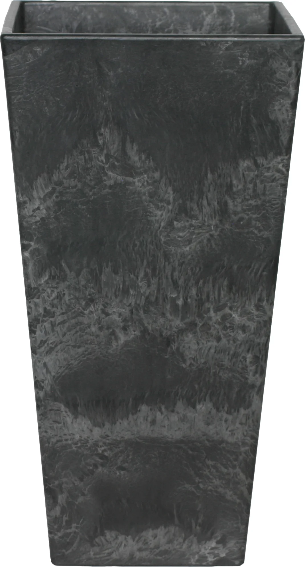 Artstone plantenbak Ella 35 x 35 x 70 cm zwart