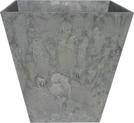 Artstone plantenbak Ella 15 x 15 cm grijs