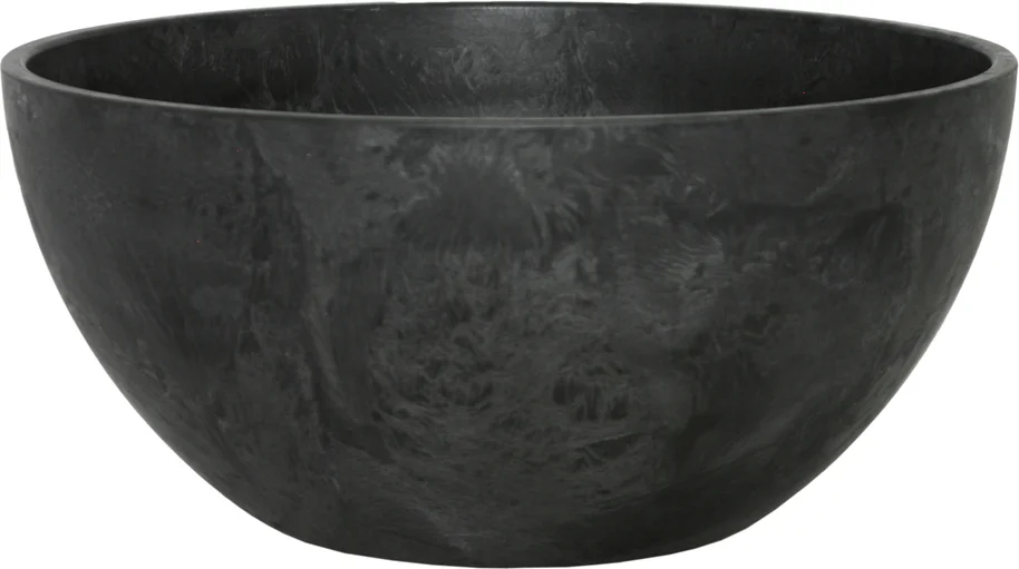 Artstone plantenschaal Fiona D25 H12 cm zwart