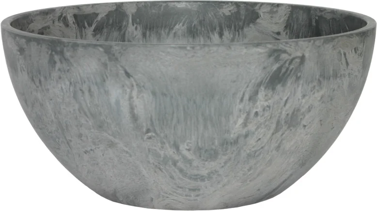 Artstone plantenschaal Fiona D 25 H 12 cm grijs