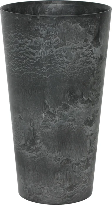 Artstone bloempot Claire D28 H49 cm zwart