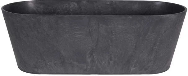 Artstone plantenbak Claire 55 x 16 x 17 cm zwart