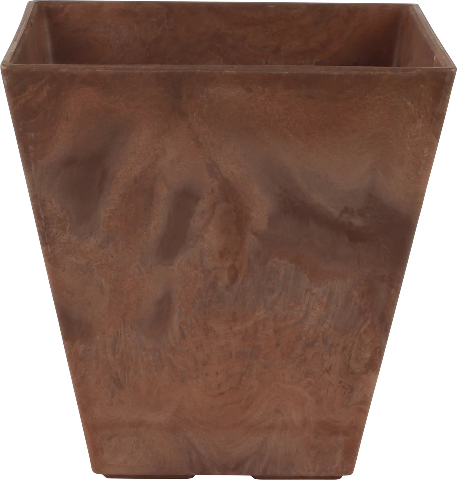 Artstone bloempot Ella 20 x 20 x 20 cm bruin