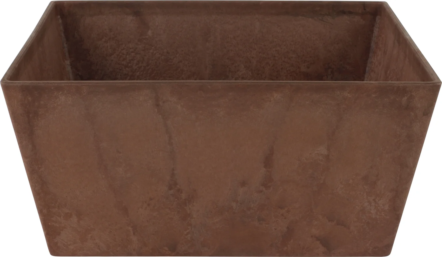 Artstone plantenbak Ella 30 x 30 x 14 cm bruin