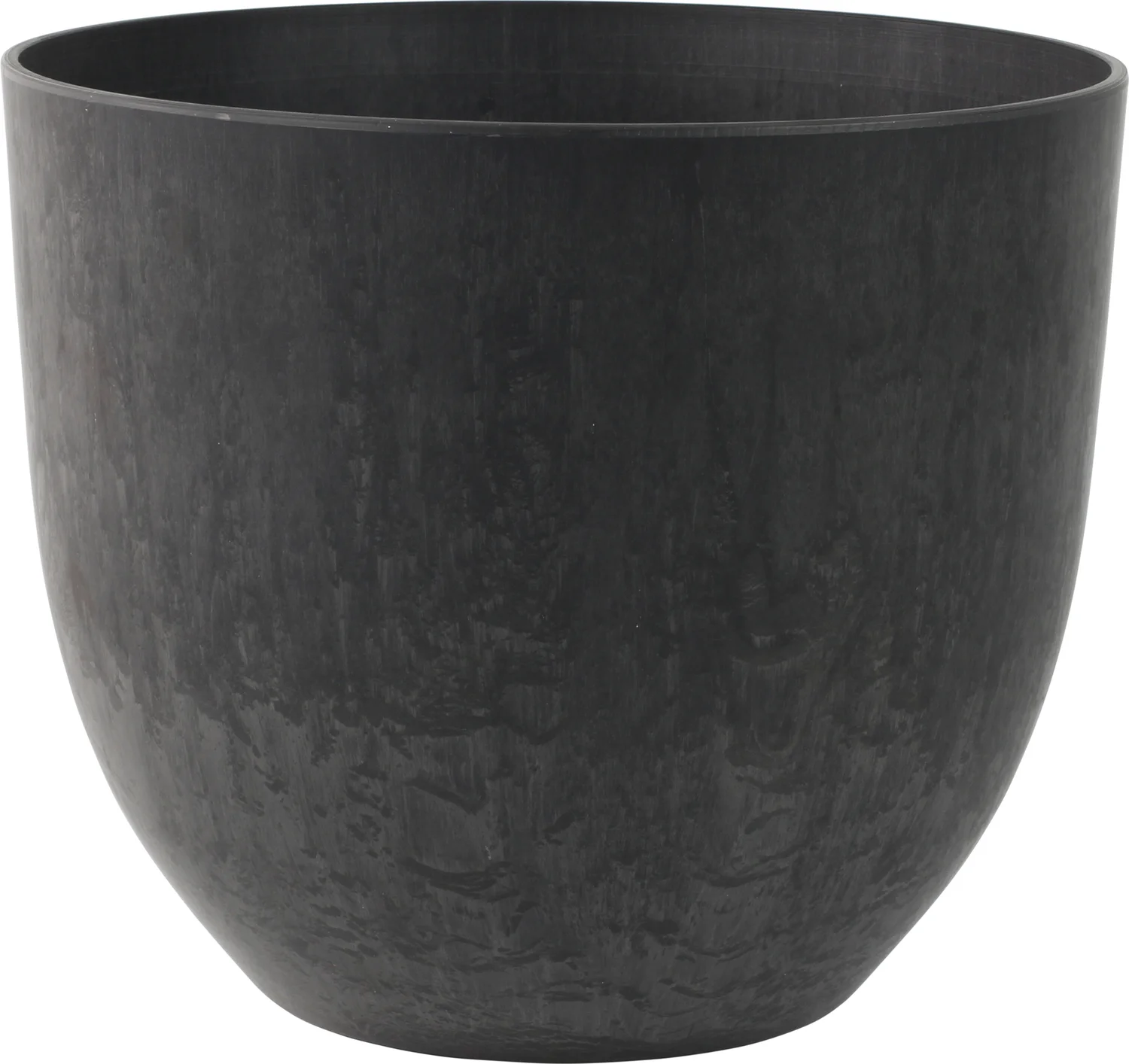 Artstone bloempot Bola D 28 H 24 cm zwart