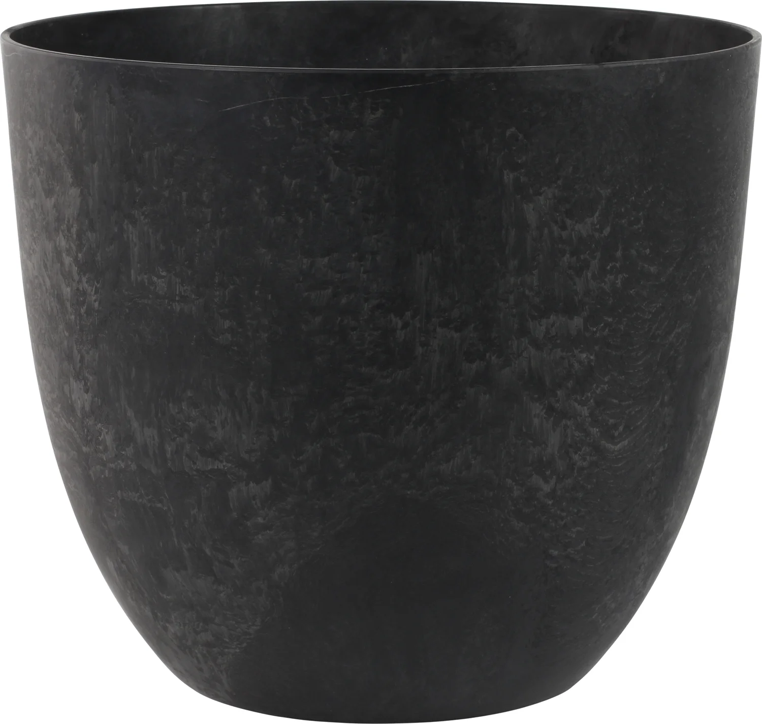 Artstone bloempot Bola D 38 H 33 cm zwart