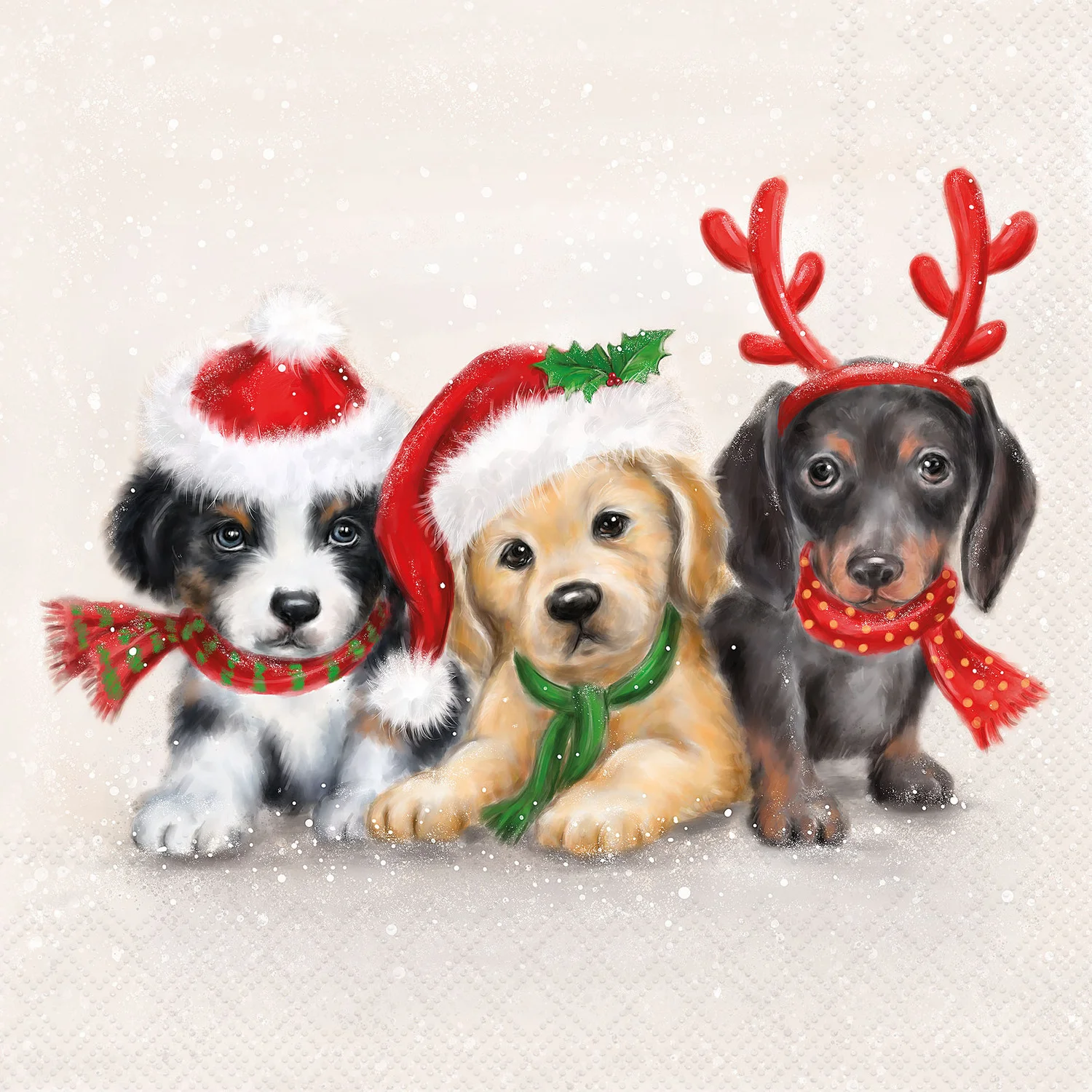 Ambiente servet honden 33 x 33 cm 20 stuks