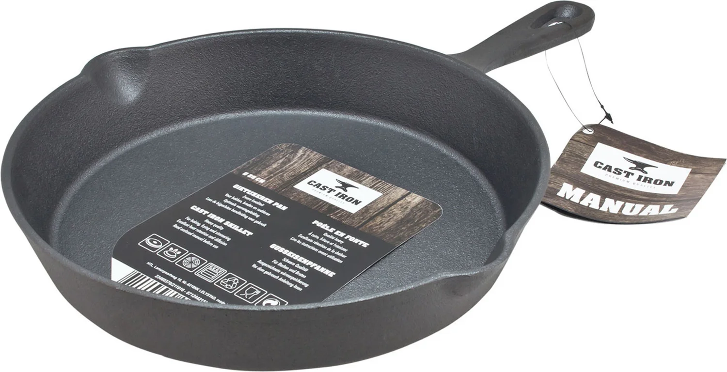 Cast Iron koekenpan zwart D 20 H 5 cm