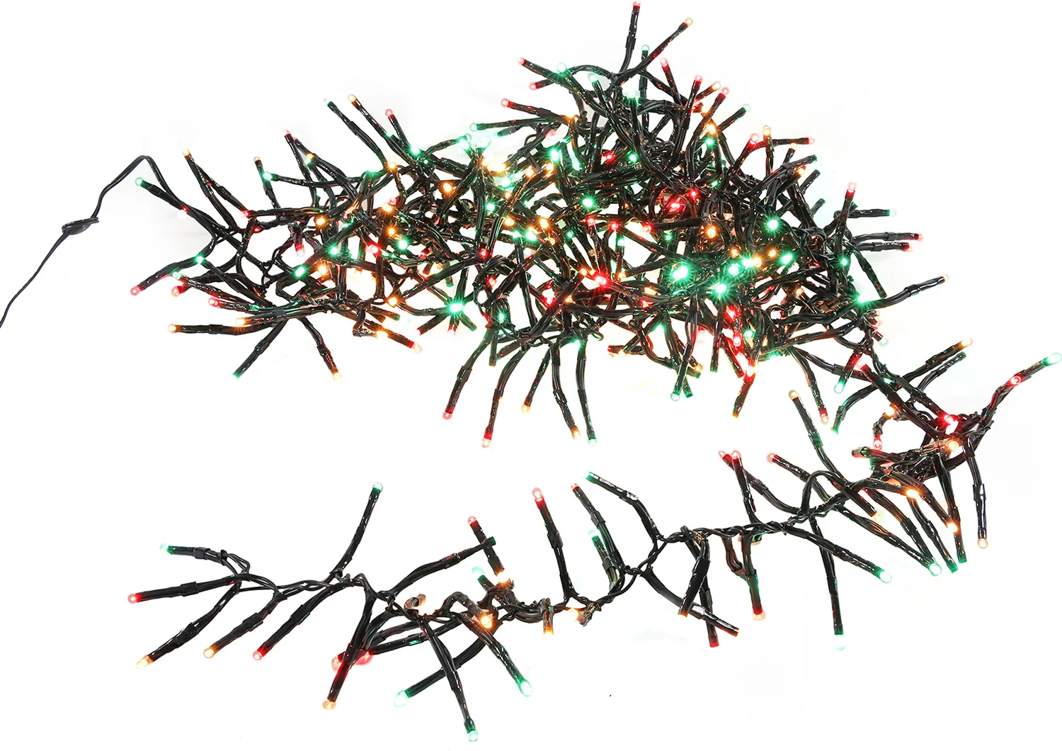 Clusterverlichting vlam effect met 384 lampjes gekleurd 2,4 m