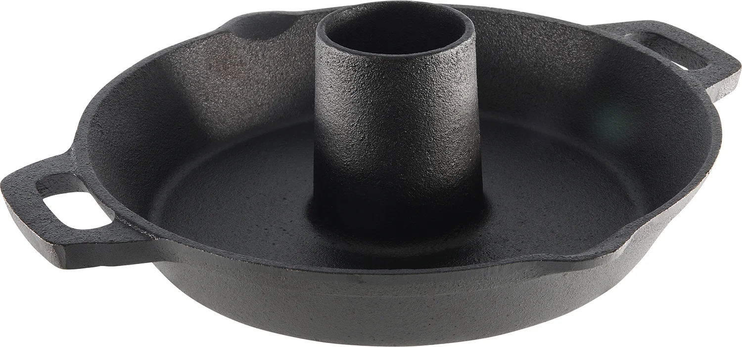 Cast Iron pan gietijzer met kiphouder zwart D 30 H 11,5 cm