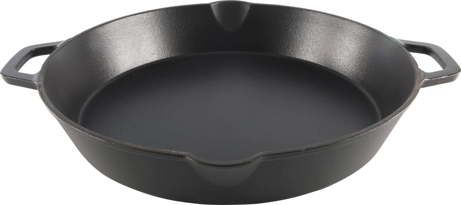 Cast Iron koekenpan gietijzer zwart D 43 H 7,5 cm