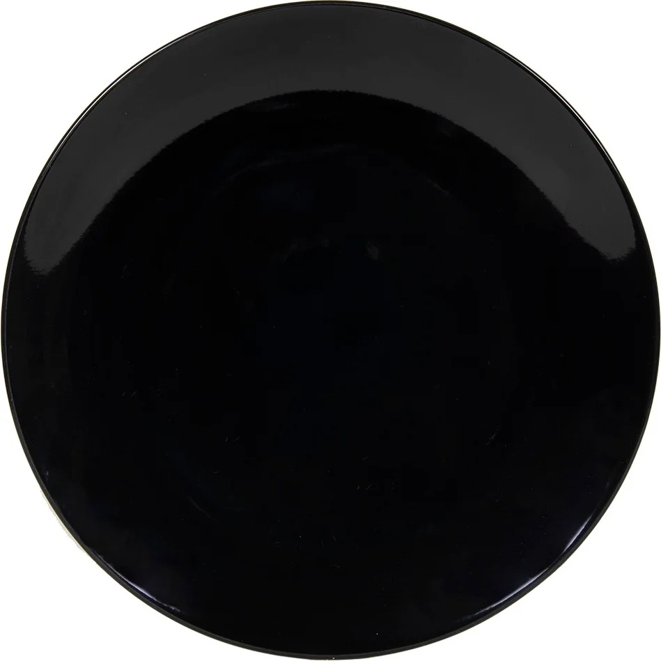 Dinerbord Basic zwart D 26 H 2 cm