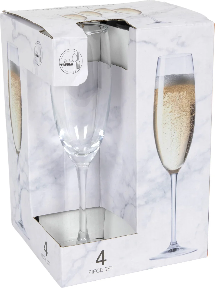 Champagneglas 190 ml 4 stuks