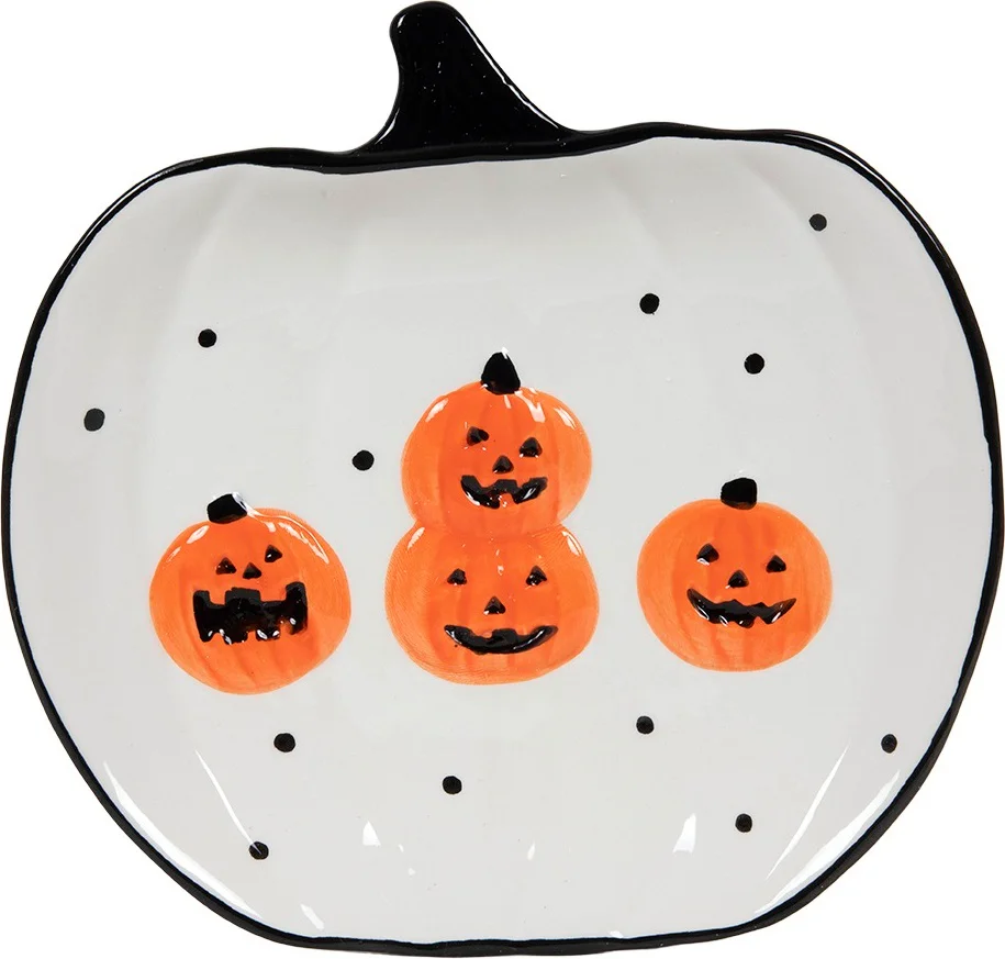 Dinerbord Pompoen wit 26,5 x 25,5 x 3,5 cm