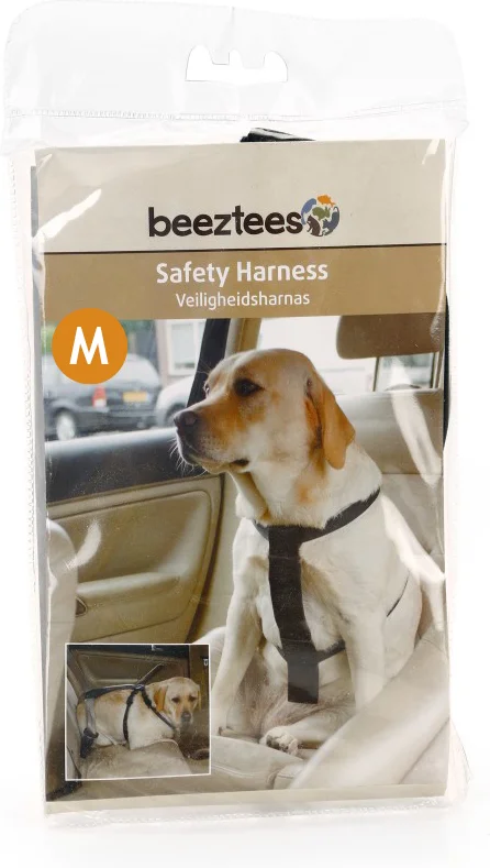 Beeztees hondentuig Safety Harness zwart L