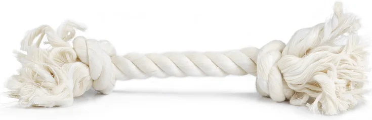 Beeztees hondenspeelgoed flostouw wit 125 g