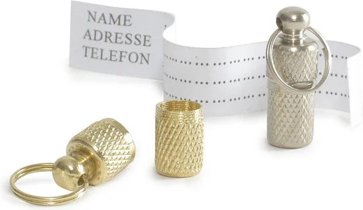 Beeztees adreskoker hond zilver 2,6 cm