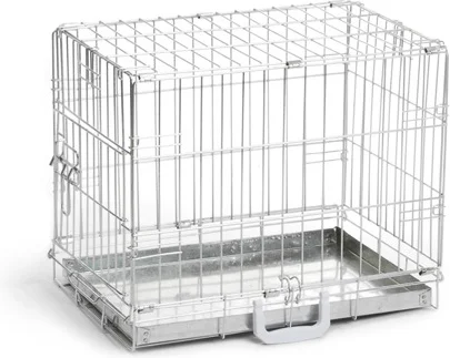 Beeztees hondenbench 1-deurs zilver 49 x 36 x 40 cm