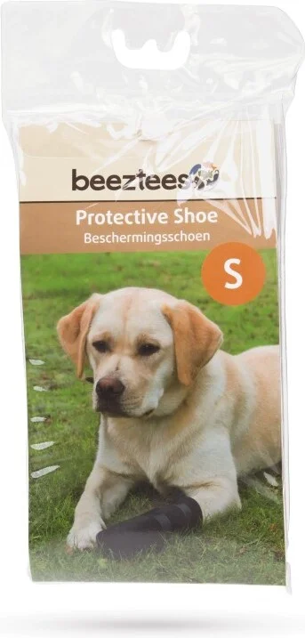 Beeztees beschermingsschoen zwart S 2 stuks