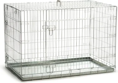 Beeztees hondenbench 2-deurs zilver 109 x 69 x 75 cm