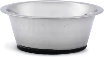 Beeztees hondenvoerbak zilver D 16 H 6,5 cm