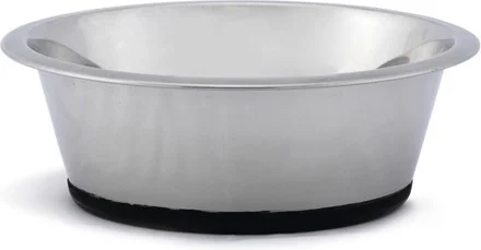 Beeztees hondenvoerbak zilver D 20 H 7,5 cm