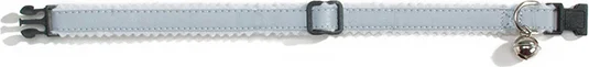 Beeztees kattenhalsband met bel L grijs 32,5 cm