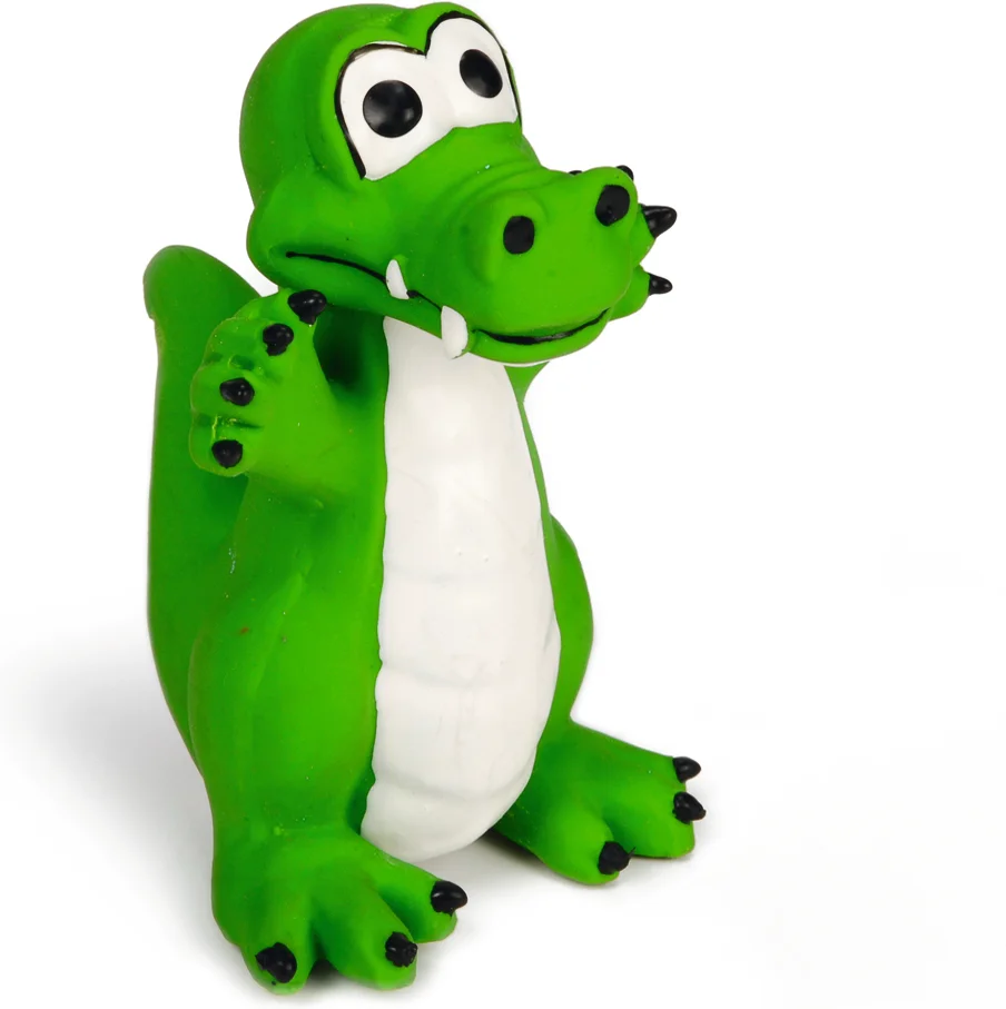 Beeztees piepspeelgoed krokodil 10 x 10 x 12 cm