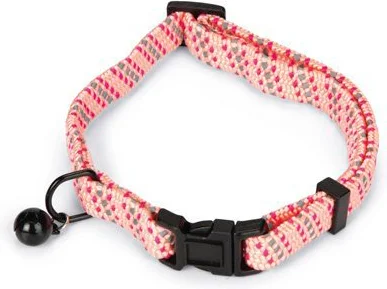 Beeztees kattenhalsband Reflect roze 22-33 x 1 cm
