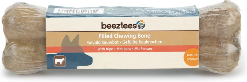 Beeztees kauwbot gevuld met pens 15 cm