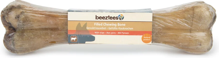 Beeztees kauwbot gevuld met pens 25 cm