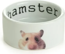 Beeztees eetbak Snapshot hamster 7.5 x 4 cm wit