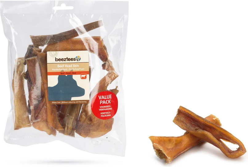 Beeztees runderkophuid 12 cm 10 stuks