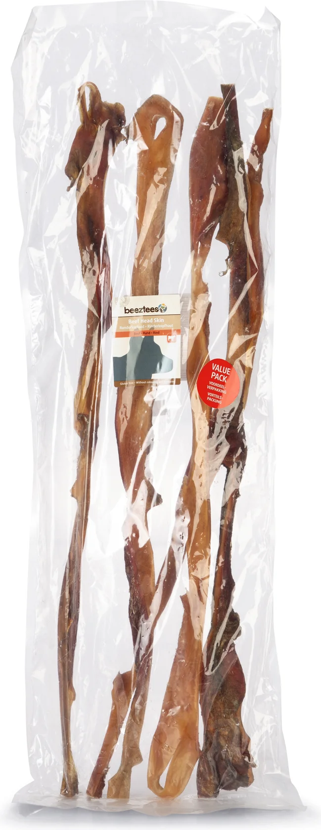 Beeztees runderkophuid 5 stuks 80 cm