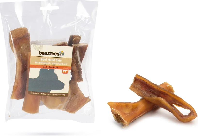 Beeztees runderkophuid 12 cm 5 stuks
