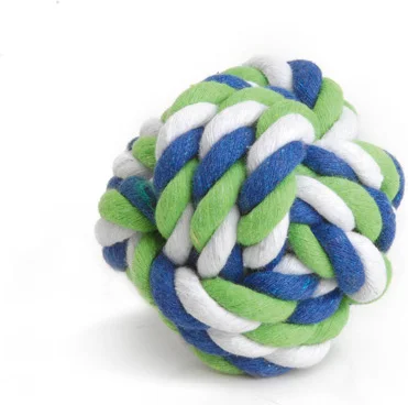 Beeztees knaagdierenspeelgoed touwbal multi D 7 cm