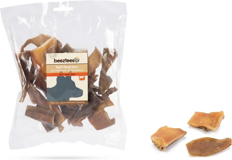 Beeztees runderkophuid stukjes 250 g