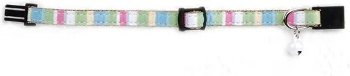 Beeztees kattenhalsband Joy groen 14-23 x 0,8 cm