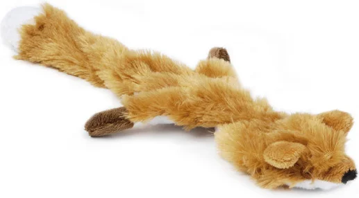 Beeztees Flatino pluche knuffel vos bruin 30 cm