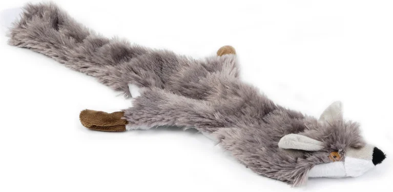 Beeztees knuffel Flatino vos grijs 19 x 52 x 3 cm
