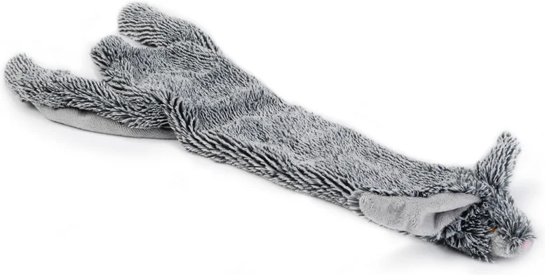 Beeztees hondenspeelgoed Flatinos konijn grijs 52 cm
