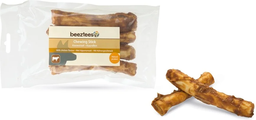 Beeztees kauwstaaf kip 12,5 cm 4 stuks